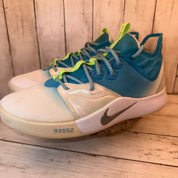 Nike Men’s PG 3 Paul George Lure Platinum Tint Blue Shoes Size 12 US AO2607-005 - Picture 4 of 10